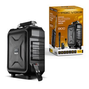 El ve Yaka Mikrofonlu Taşınabilir Seyyar Anfi - USB/SD/Bluetooth