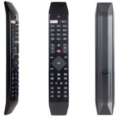 Orijinal KL ﻿Vestel Netflix Mor Tuşlu Yeni Üstü Camlı Model Led Tv Kumandası-Hıtachı