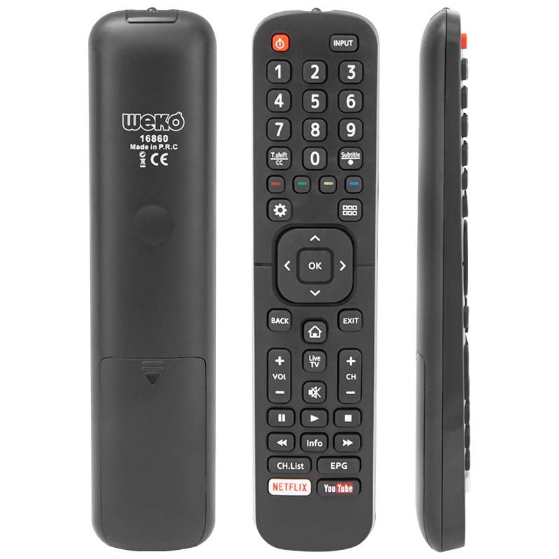 Weko KL Hisense Netflix-YouTube Tuşlu Lcd Led Tv Kumandası