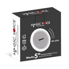 ﻿Magicvoice 13 Cm  8 Ohm 6 W Beyaz Trafosuz Alçıpan Hoparlör