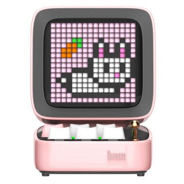 Divoom Ditoo Pro Pembe Piksel Ekranlı Bluetooth Hoparlör